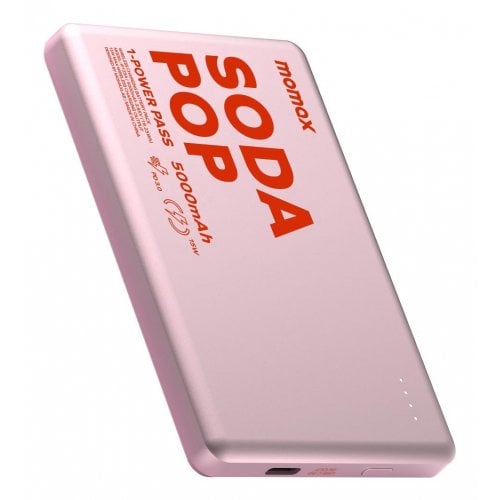 Powerbank Momax 5000mAh 20W (IP135AP2) Pink купить в Украине | Telemart фото