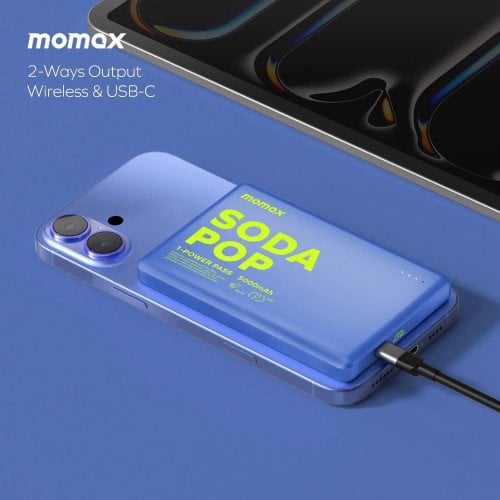 Powerbank Momax 5000mAh 20W (IP135AP2) Pink купить в Украине | Telemart фото