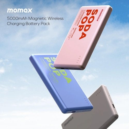 Powerbank Momax 5000mAh 20W (IP135AP2) Pink купить в Украине | Telemart фото