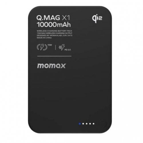 Powerbank Momax 10000mAh 20W (IP136AQ2D) Black купить в Украине | Telemart фото