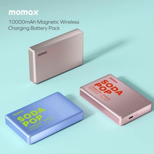 Powerbank Momax 10000mAh 20W (IP137AP2) Pink купить в Украине | Telemart фото