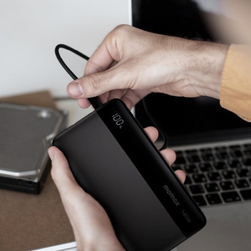 Powerbank Momax 25000mAh 145W (IP150D) Black купити в Україні | Telemart фото