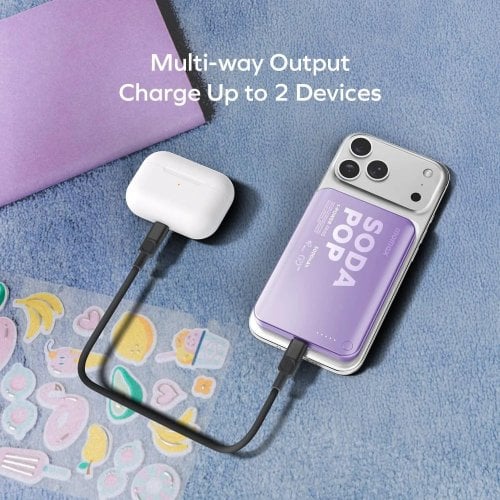 Powerbank Momax 5000mAh 20W (IP165P) Pink купить в Украине | Telemart фото