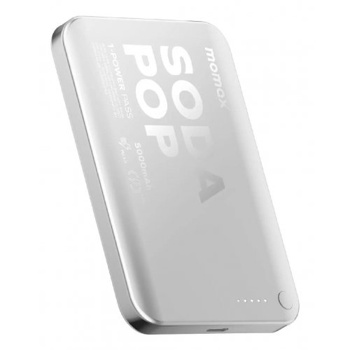 Powerbank Momax 5000mAh 20W (IP165S) Silver купить в Украине | Telemart фото