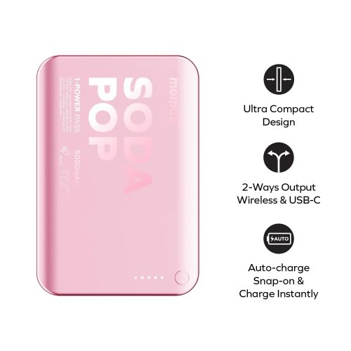 Powerbank Momax 5000mAh 20W (IP165S) Silver купить в Украине | Telemart фото