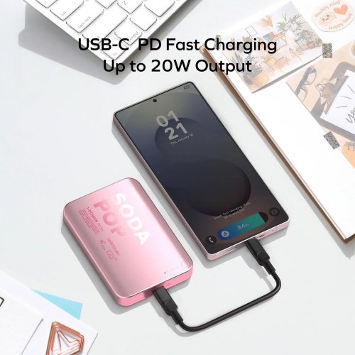 Powerbank Momax 10000mAh 20W (IP166P) Pink купить в Украине | Telemart фото