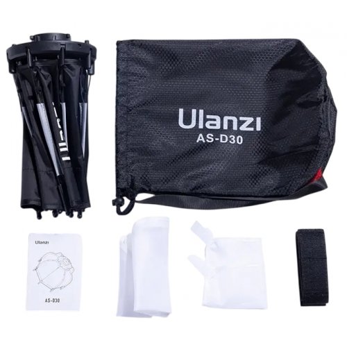 Софтбокс Ulanzi AS-D30 Octagonal Softbox 30cm Mini Bowens Mount and Grid (L083GBB1) купить в Украине | Telemart фото