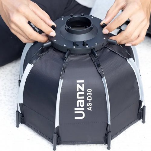 Софтбокс Ulanzi AS-D30 Octagonal Softbox 30cm Mini Bowens Mount and Grid (L083GBB1) купить в Украине | Telemart фото