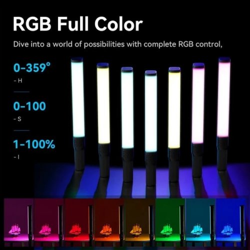 Видеосвет Ulanzi Vijim VL360 RGB Led Light 38W (L058GBB2 VL360 RGB) Black купить в Украине | Telemart фото