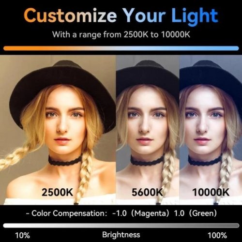 Видеосвет Ulanzi Vijim VL360 RGB Led Light 38W (L058GBB2 VL360 RGB) Black купить в Украине | Telemart фото