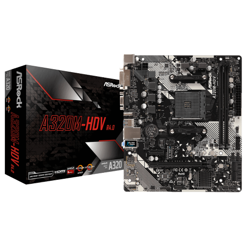 Материнська плата AsRock A320M-HDV R4.0 (sAM4, AMD A320) (Відновлено продавцем, 917806) купити в Україні | Telemart фото