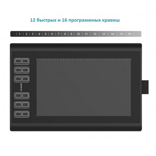 Графічний планшет Huion New 1060 Plus Black купити в Україні | Telemart фото