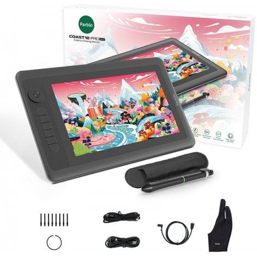 Графічний монітор Parblo Coast 12 Pro Gen2 (COAST12PROG2) Black купити в Україні | Telemart фото