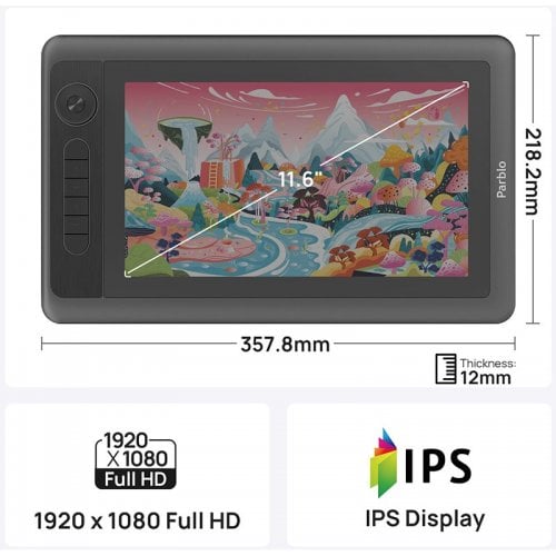 Графічний монітор Parblo Coast 12 Pro Gen2 (COAST12PROG2) Black купити в Україні | Telemart фото