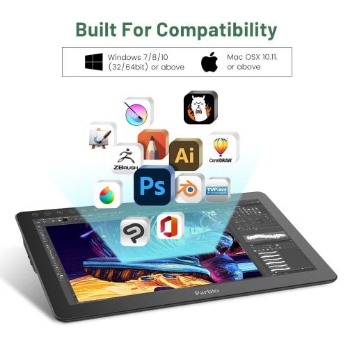 Графічний монітор Parblo Coast 16 Pro (COAST16PRO) Dark Grey купити в Україні | Telemart фото