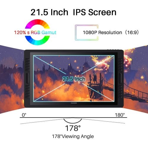 Графічний монітор Huion Kamvas Pro 20 2019 (GT1901) Black купити в Україні | Telemart фото