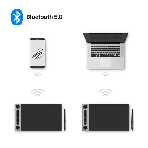 Графічний планшет Huion Inspiroy Dial 2 (Q630M) Black купити в Україні | Telemart фото