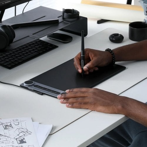 Графічний планшет Huion Inspiroy Dial 2 (Q630M) Black купити в Україні | Telemart фото