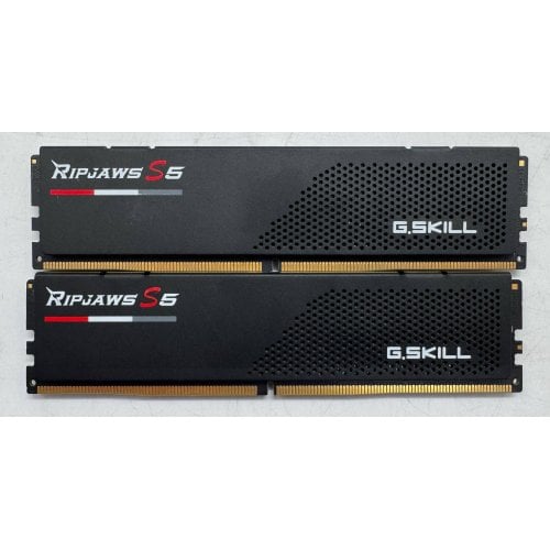 Озп G.Skill DDR5 64GB (2x32GB) 6400Mhz Ripjaws S5 (F5-6400J3239G32GX2-RS5K) (Відновлено продавцем, 917858) купити в Україні | Telemart фото