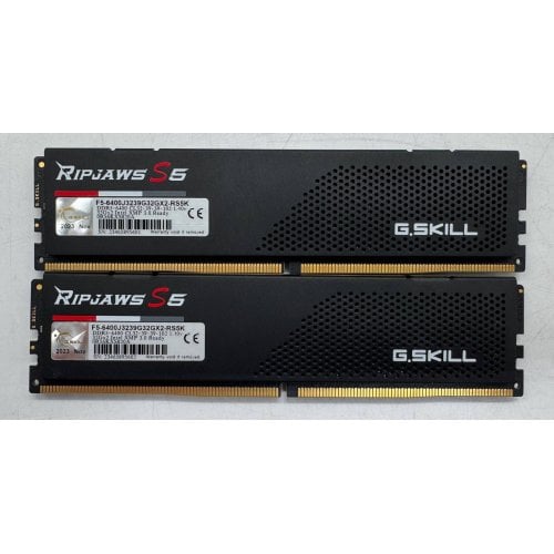 Озп G.Skill DDR5 64GB (2x32GB) 6400Mhz Ripjaws S5 (F5-6400J3239G32GX2-RS5K) (Відновлено продавцем, 917858) купити в Україні | Telemart фото