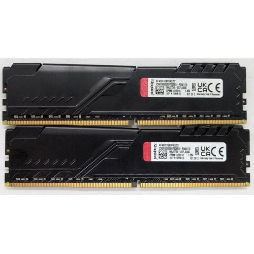 Озп Kingston DDR4 32GB (2x16GB) 3200Mhz FURY Beast Black (KF432C16BB1K2/32) (Відновлено продавцем, 917859) купити в Україні | Telemart фото