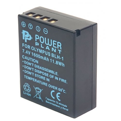 Акумулятор для фотоапарата PowerPlant Olympus BLH-1 1600mAh (CB970148) купити в Україні | Telemart фото