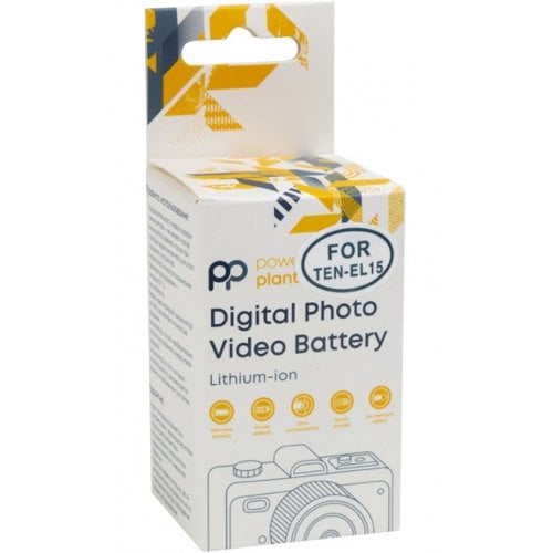 Акумулятор для фотоапарата PowerPlant Nikon TEN-EL15 2250mAh Type-C (CB970902) купити в Україні | Telemart фото