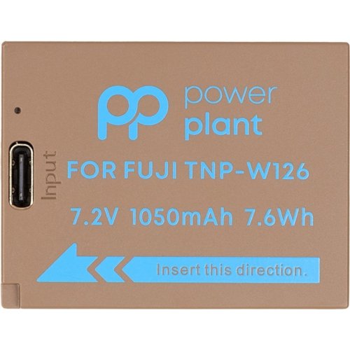 Акумулятор для фотоапарата PowerPlant Fujifilm TNP-W126 1050mAh Type-C (CB971268) купити в Україні | Telemart фото