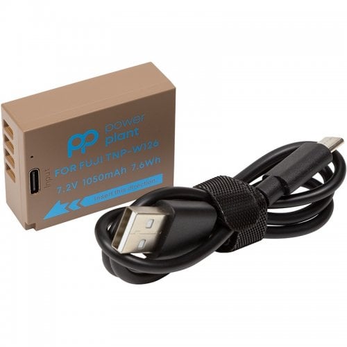 Акумулятор для фотоапарата PowerPlant Fujifilm TNP-W126 1050mAh Type-C (CB971268) купити в Україні | Telemart фото