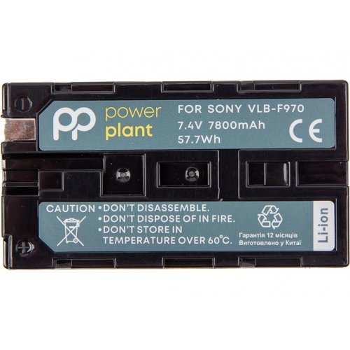 Аккумулятор для видеокамеры PowerPlant Sony VLB-F970 7800mAh (CB971565) купить в Украине | Telemart фото
