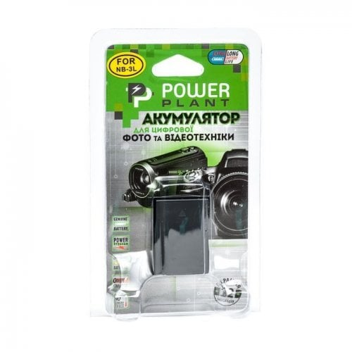 Акумулятор для фотоапарата PowerPlant Canon NB-3L 1000mAh (DV00DV1005) купити в Україні | Telemart фото