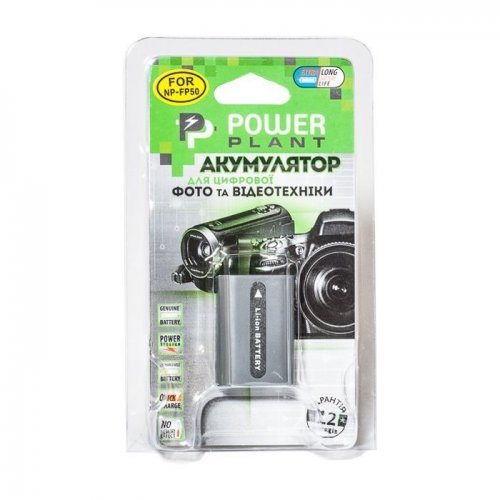 Аккумулятор для видеокамеры PowerPlant Sony NP-FP50 1600mAh (DV00DV1025) купить в Украине | Telemart фото