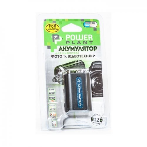 Аккумулятор для фотоаппарата PowerPlant Sony NP-FM50/QM51 1600mAh (DV00DV1028) купить в Украине | Telemart фото