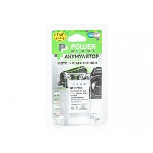 Акумулятор для фотоапарата PowerPlant Nikon EN-EL5 1500mAh (DV00DV1040) купити в Україні | Telemart фото