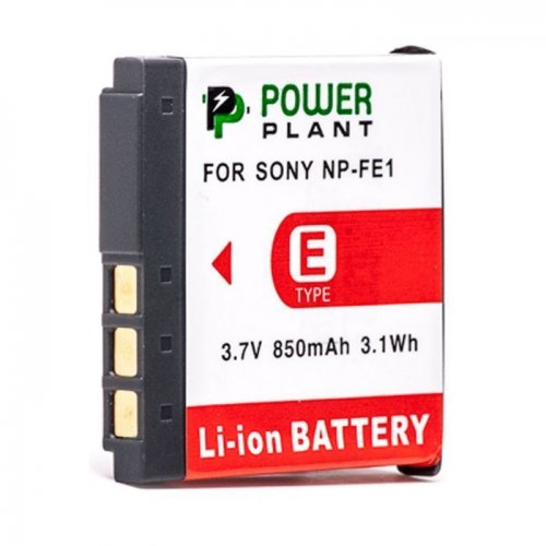 Акумулятор для фотоапарата PowerPlant Sony NP-FE1 850mAh (DV00DV1062) купити в Україні | Telemart фото