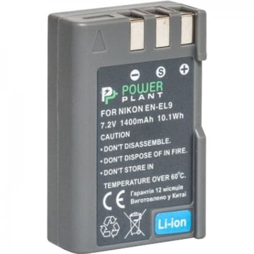 Аккумулятор для фотоаппарата PowerPlant Nikon EN-EL9 1400mAh (DV00DV1173) купить в Украине | Telemart фото