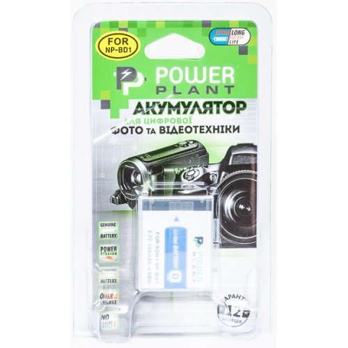 Аккумулятор для фотоаппарата PowerPlant Sony NP-BD1/NP-FD1 750mAh (DV00DV1204) купить в Украине | Telemart фото
