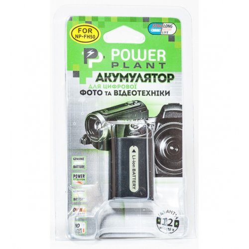 Акумулятор для відеокамери PowerPlant Sony NP-FH50 1050mAh (DV00DV1208) купити в Україні | Telemart фото