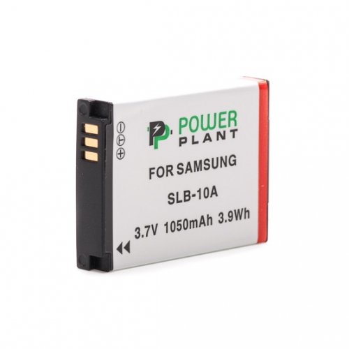 Акумулятор для фотоапарата PowerPlant Samsung SLB-10A 1050mAh (DV00DV1236) купити в Україні | Telemart фото