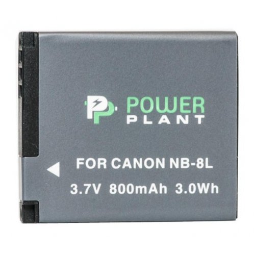 Аккумулятор для фотоаппарата PowerPlant Canon NB-8L 800mAh (DV00DV1256) купить в Украине | Telemart фото