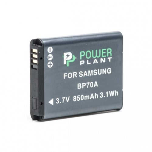 Акумулятор для фотоапарата PowerPlant Samsung BP70A 850mAh (DV00DV1261) купити в Україні | Telemart фото