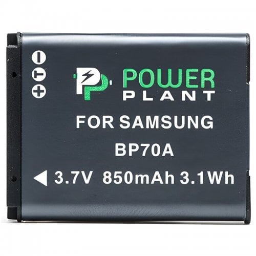 Акумулятор для фотоапарата PowerPlant Samsung BP70A 850mAh (DV00DV1261) купити в Україні | Telemart фото