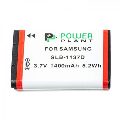 Акумулятор для фотоапарата PowerPlant Samsung SLB-1137D 1400mAh (DV00DV1264) купити в Україні | Telemart фото