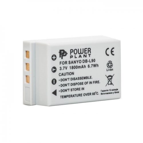 Акумулятор для фотоапарата PowerPlant Sanyo DB-L90 1800mAh (DV00DV1267) купити в Україні | Telemart фото
