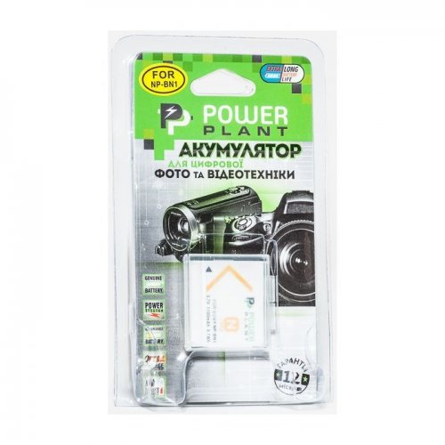 Аккумулятор для фотоаппарата PowerPlant Sony NP-BN1 1100mAh (DV00DV1278) купить в Украине | Telemart фото