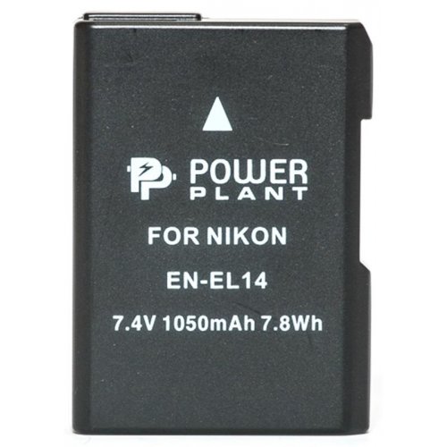 Аккумулятор для фотоаппарата PowerPlant Nikon EN-EL14 Chip 1050mAh (DV00DV1290) купить в Украине | Telemart фото