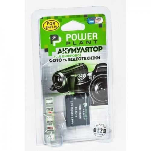 Аккумулятор для фотоаппарата PowerPlant Nikon EN-EL19 750mAh (DV00DV1305) купить в Украине | Telemart фото