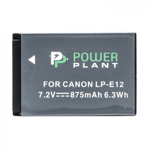 Акумулятор для фотоапарата PowerPlant Canon LP-E12 875mAh (DV00DV1311) купити в Україні | Telemart фото