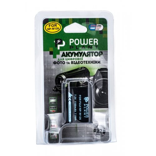 Аккумулятор для фотоаппарата PowerPlant Fujifilm NP-W126 1110mAh (DV00DV1316) купить в Украине | Telemart фото