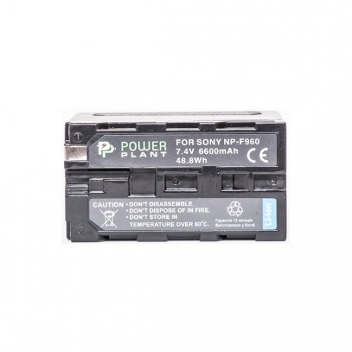 Аккумулятор для фотоаппарата PowerPlant Sony LED NP-F960 6600mAh (DV00DV1367) купить в Украине | Telemart фото